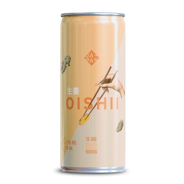 Cerveja Japas Oishi Witbier Laranja e Gengibre 310ml - Imagem 1