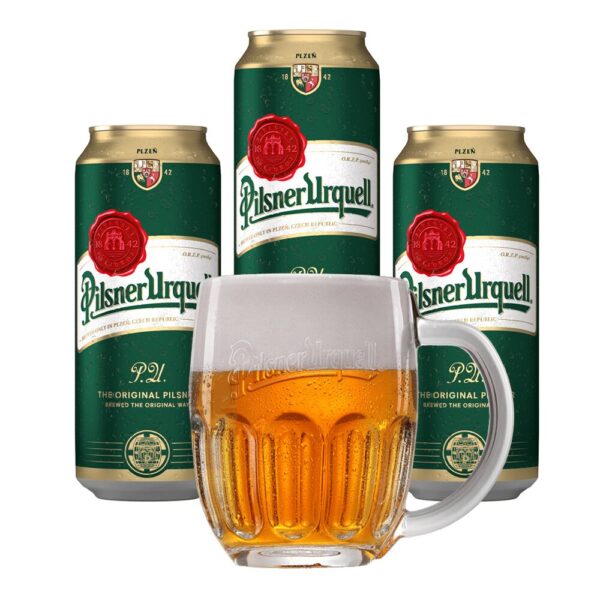 Kit 3 Cervejas Pilsner Urquell 500ml + Caneca - Imagem 1