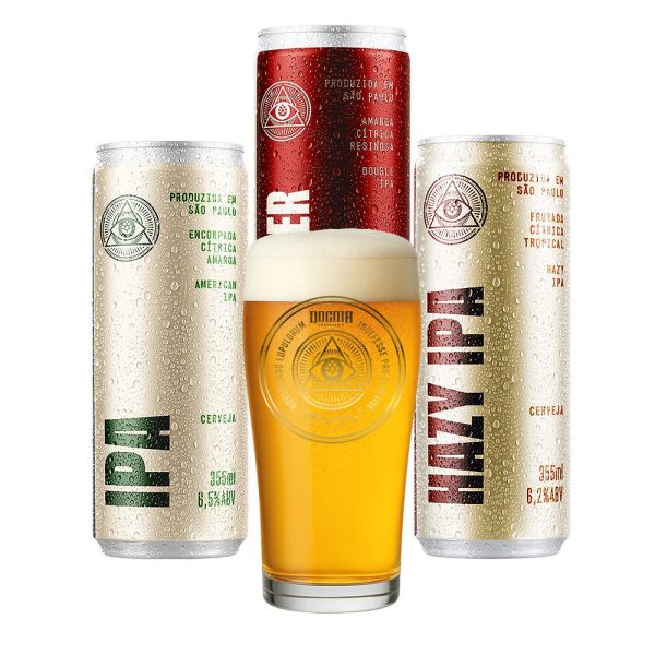 Kit Dogma IPA/Hazy/Hop + Copo 320ml - Imagem 1