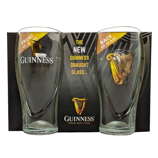 Kit 2 Copos Guinness Oficial 600ml – Cerveja Escura - Imagem 1