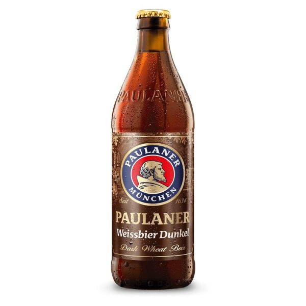Cerveja Paulaner Weiss Dunkel Garrafa 500ml Trigo Escura Alemã - Imagem 1