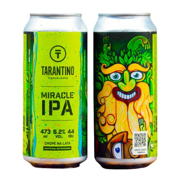 Cerveja Tarantino Miracle IPA 473ml Chope na Lata - Imagem 1
