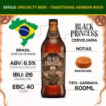 Cerveja Black Princess Tião Bock 600ml com Rapadura - Imagem 3