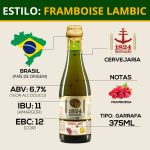 Cerveja 1824 Imigração Framboise Lambic 375ml com Framboesa - Imagem 3