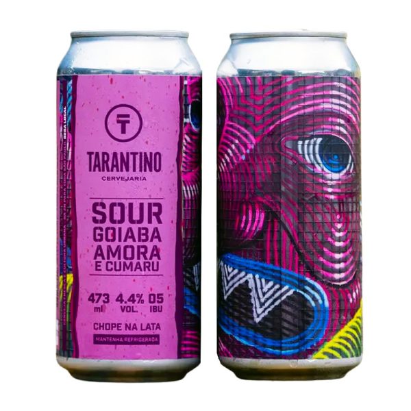 Cerveja Tarantino Sour Goiaba Amora Cumaru 473ml Lata - Imagem 1