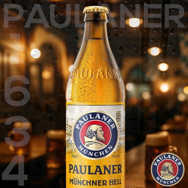 Cerveja Paulaner Munchner Hell Garrafa 500ml Lager Alemã - Imagem 2