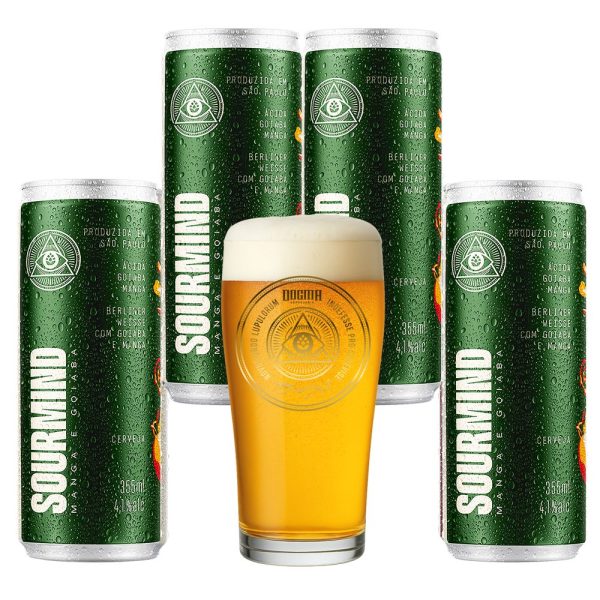 Kit 4x Dogma Sourmind 355ml + Copo Willy 320ml - Imagem 1