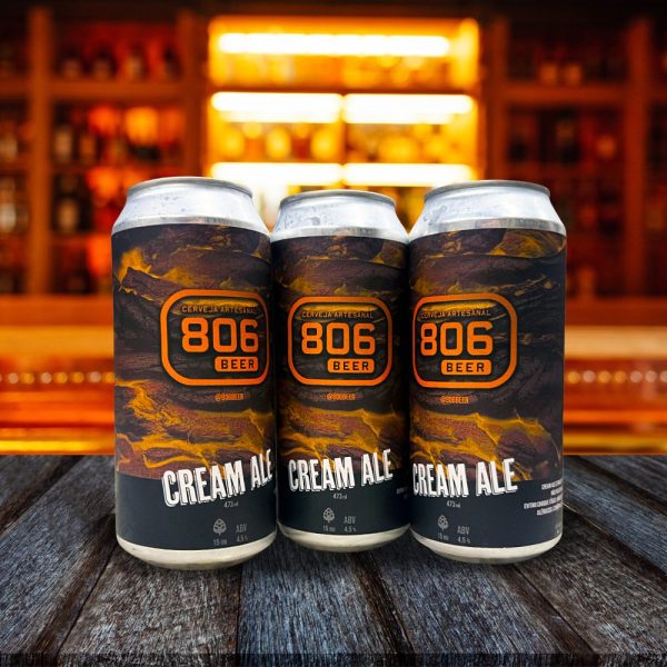 Cerveja 806 Cream Ale Lata 473ml Cerveja Artesanal - Imagem 2