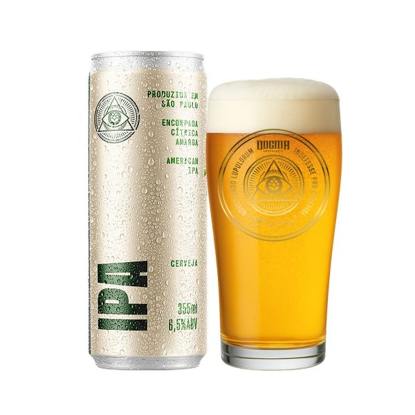 Kit American IPA Dogma 1un 355ml + Copo Willy 320ml - Imagem 1