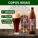 Cerveja Paulaner Weiss Dunkel Garrafa 500ml Trigo Escura Alemã - Imagem 4