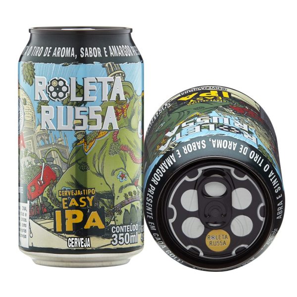 Cerveja Roleta Russa 6 Latas NE IPA e Imperial IPA 350ml - Imagem 3