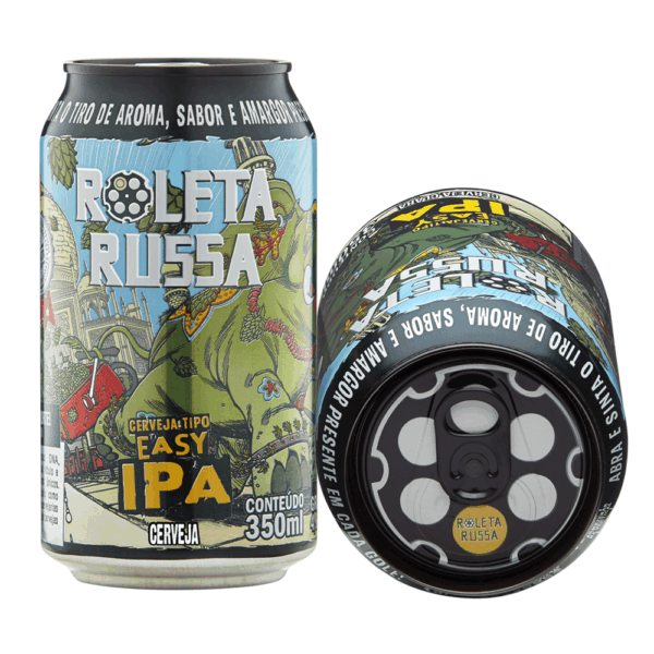 Cerveja Roleta Russa 6 Latas NE IPA e Imperial IPA 350ml - Imagem 3