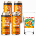 Kit 4 Cerveja Ballast Point Sculpin IPA 473ml + Copo Pint