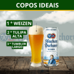 Cerveja Hacker Pschorr Weissbier Lata 500ml Alemã - Imagem 4