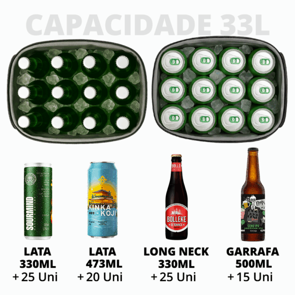 Mochila Térmica Cooler Bag Lenta 33L Impermeável - Imagem 3