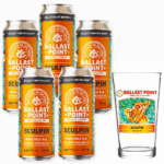 Kit 5 Cerveja Ballast Point Sculpin IPA 473ml + Copo Pint