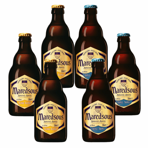 Kit Cerveja Maredsous 3 Blonde + 3 Tripel - Imagem 1