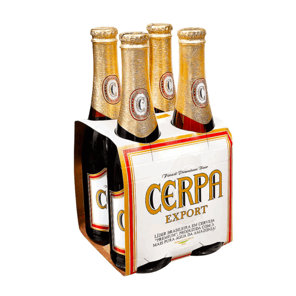 Cerveja Cerpa Export 355ml Puro Malte Pack 4 da Amazônia - Imagem 1