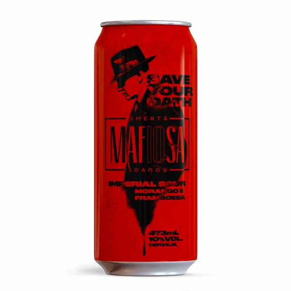 Cerveja Mafiosa Save Your Oath Imperial Sour 473ml - Imagem 1
