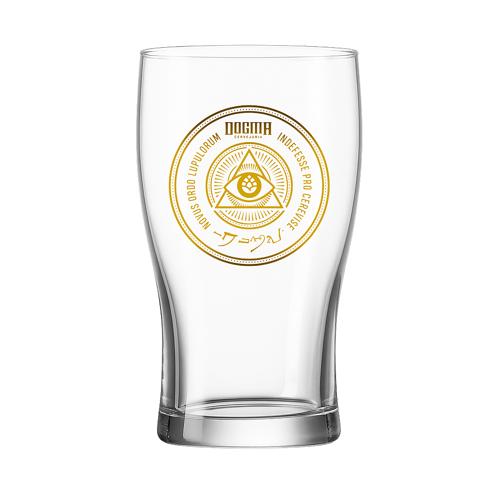 21e98973553eade8ac893593784465a3.png Copo American Pint Dogma 473ml de Vidro Original - Imagem 1