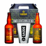Kit Cerveja Campinas Hop Lager 500ml + Forasteiro IPA + Copo