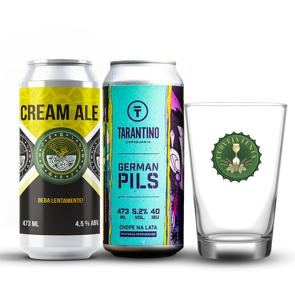 59bbd2d7bf5d8eb1818830d86f3960b5-1.png Kit 2 Cervejas + Copo Exclusivo Cerveja Lenta 350ml - Imagem 1