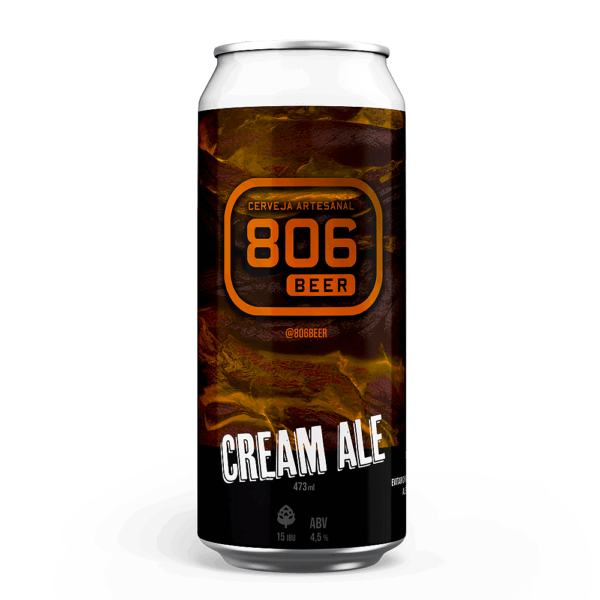 Cerveja 806 Cream Ale Lata 473ml Cerveja Artesanal - Imagem 1