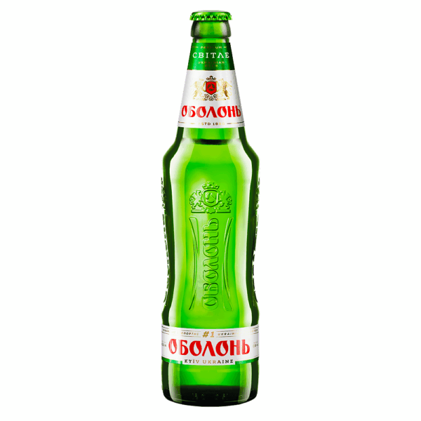 Cerveja Ucraniana Obolon Svitle Lager Garrafa 500ml - Imagem 1