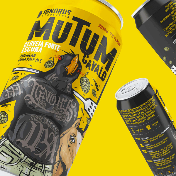 Cerveja Ignorus Mutum Cavalo American IPA 473ml 7% - Imagem 2