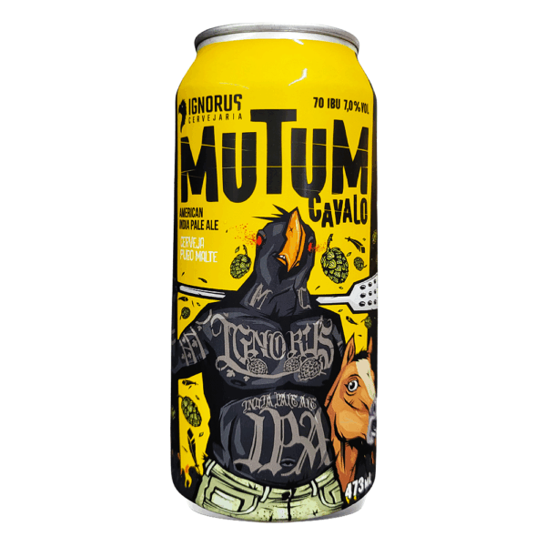 Cerveja Ignorus Mutum Cavalo American IPA 473ml 7% - Imagem 1