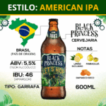 Cerveja Black Princess Let's Hop 600ml American IPA - Imagem 3