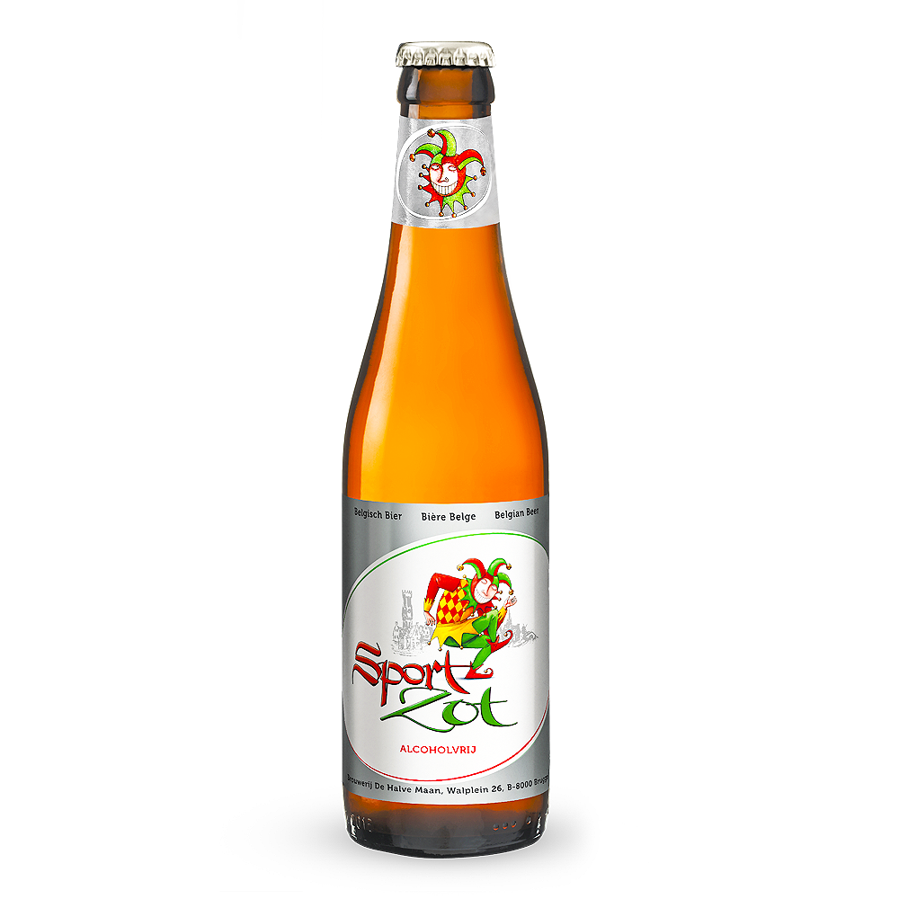 0204a58703533c0b4635151dc1a4aa7b.png Cerveja Belga Sem Álcool Sport Zot 330ml - De Halve Maan - Imagem 1