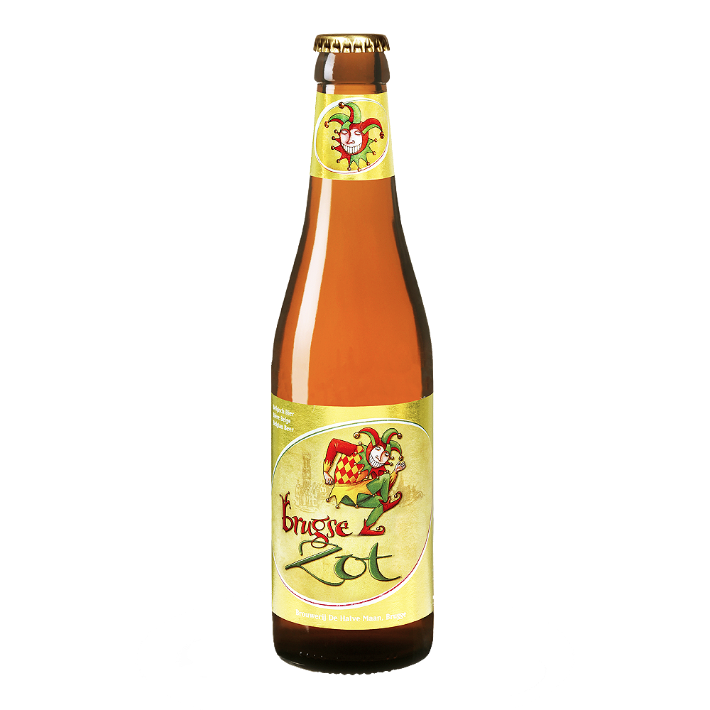 04ca3d010776c8ce3a0d3e17da4f5e8b.png Cerveja Belga Brugse Zot Blonde 330ml - De Halve maan - Imagem 1