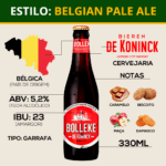Kit 5 Bolleke De Koninck 330ml + Taça Belgian Ale - Imagem 3