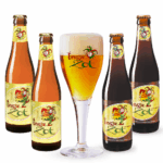 Kit Brugse Zot Blonde & Dubbel + Taça 330ml - De Halve Maan - Imagem 2