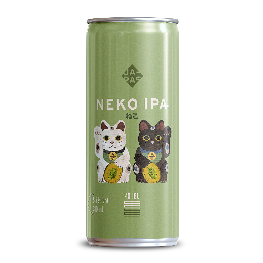 3d5d871947a209b486c1a60900ab562d.png Cerveja Japas Neko IPA American IPA 310ml - Imagem 1
