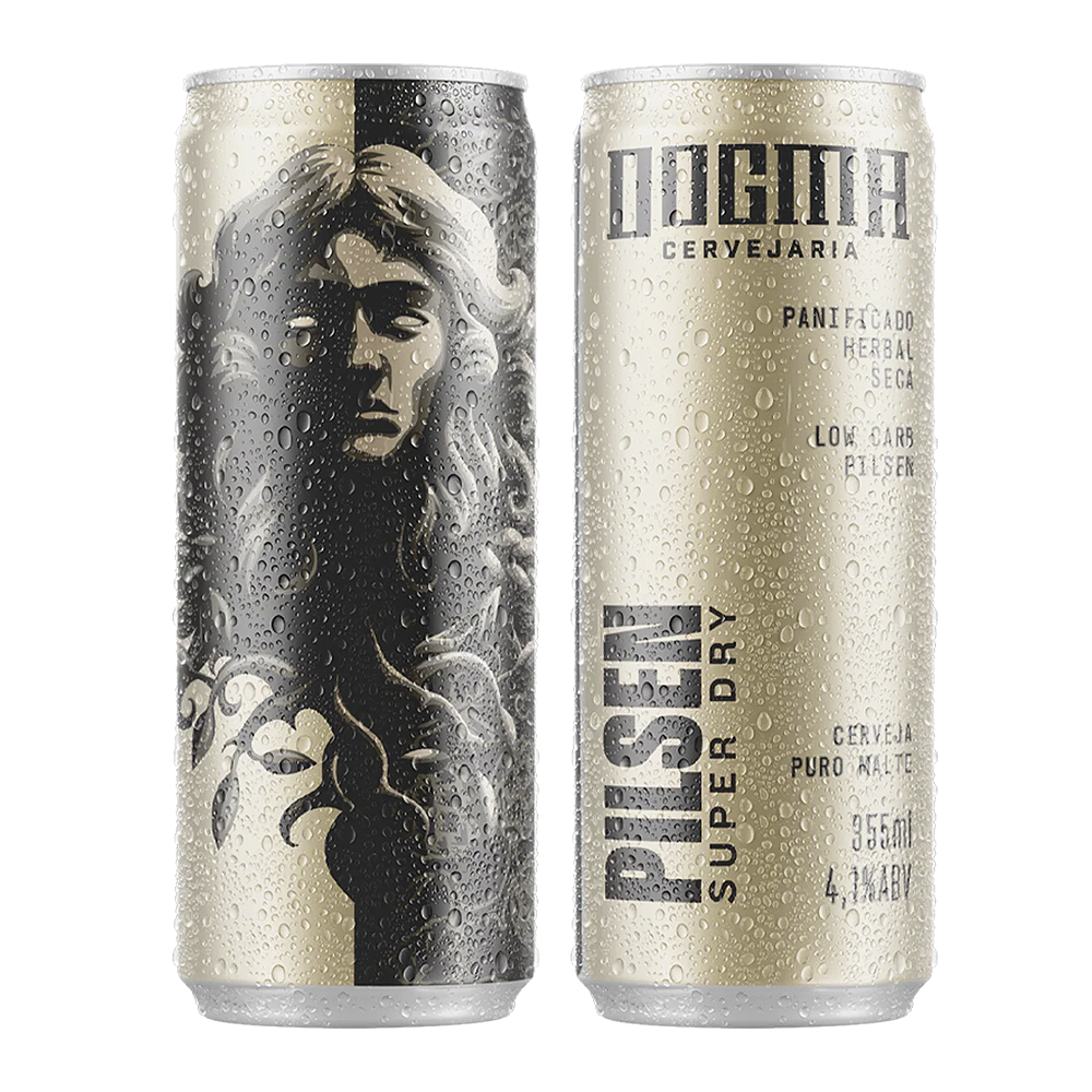 30de42b9dbd8f291ba71f9b03b10c756-1.png Cerveja Dogma Pilsen Super Dry Low Carb 4,1% 355ml - Imagem 1
