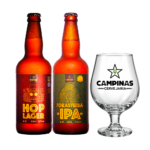 Kit Cerveja Campinas Hop Lager 500ml + Forasteiro IPA + Taça - Imagem 2