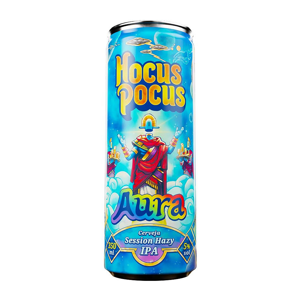 0871f66501a18682fb737d4d8dd819a6.png Cerveja Hocus Pocus Aura Session Hazy IPA 5% 350ml - Imagem 1